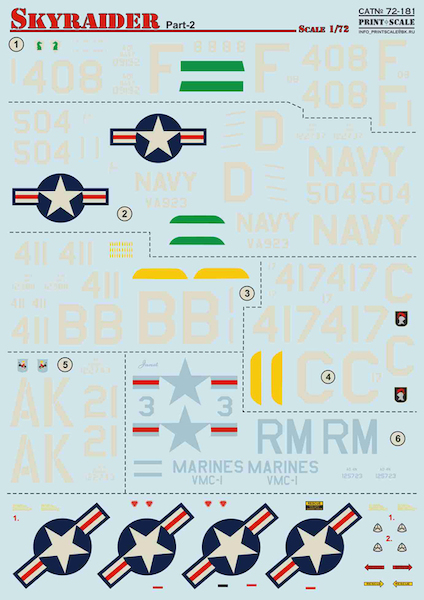 Douglas AD Skyraider Part 2 PRS72-181
