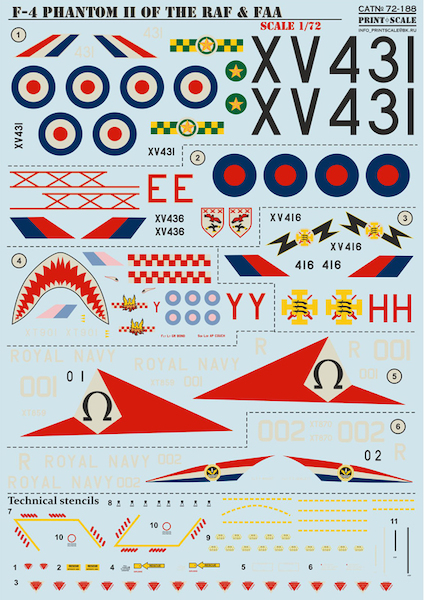 F4 Phantoms of the RAF & FAA PRS72-188
