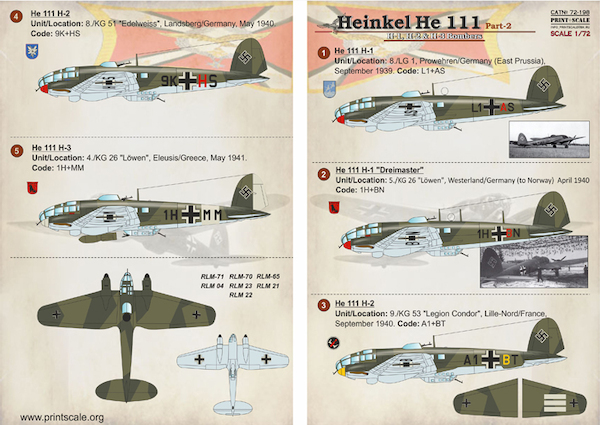 Heinkel He111H part 2  PRS72-198