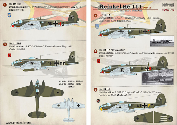 Heinkel He111H part 2 PRS72-198