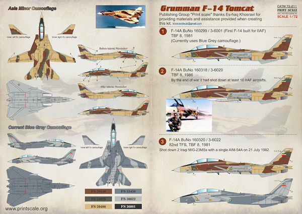 Iranian F-14 Tomcat PRS72-211