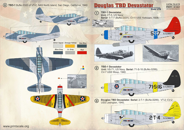 Douglas TBD-1 Devastator  PRS72-215