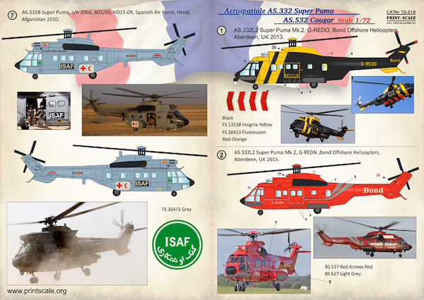 Aerospatiale AS.332 Super Puma AS.532 Cougar PRS72-218