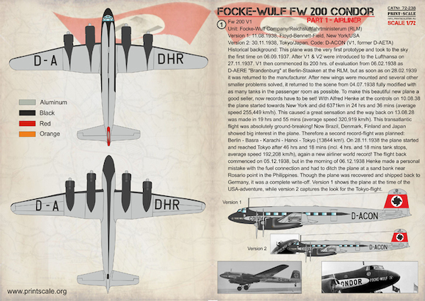 Focke Wulf FW200 Condor Part 1 PRS72-238