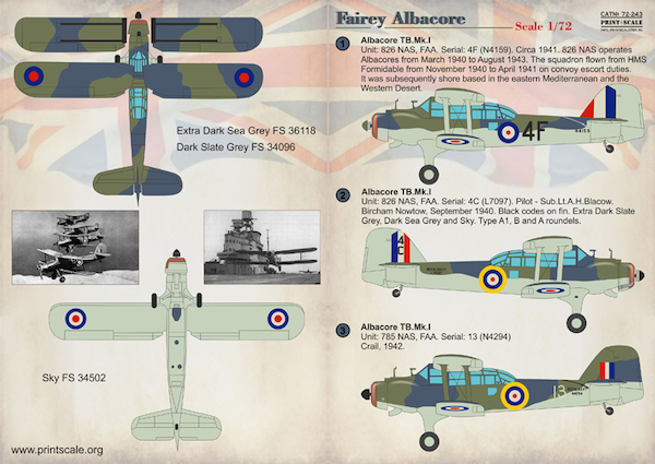 Fairey Albacore PRS72-243