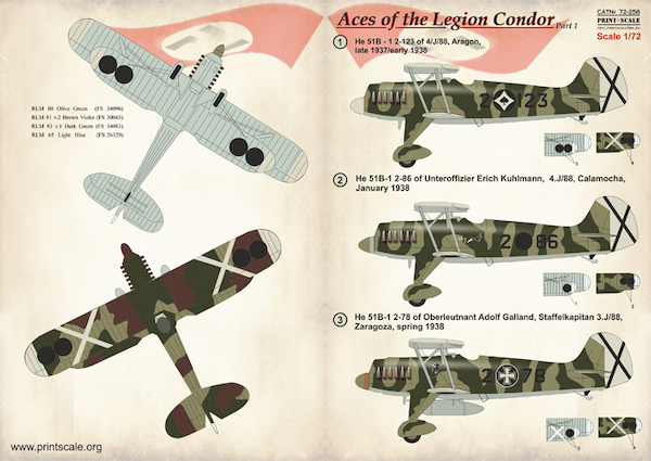 Aces of the Legion Condor Part 1 (Heinkel he51) PRS72-258