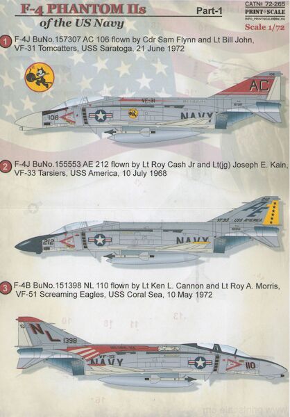 F4 Phantom II US Navy Part 1  PRS72-265