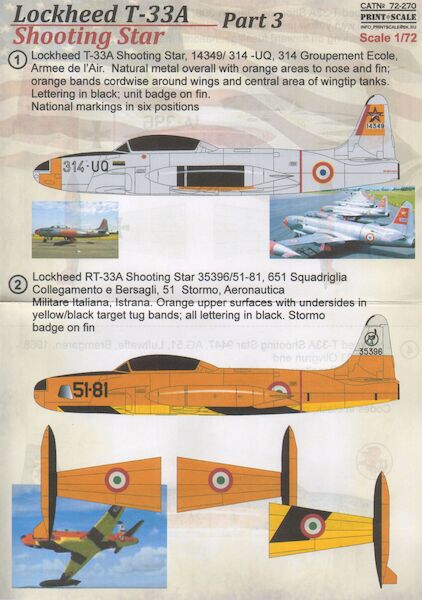 Lockheed T33 Shooting Star Part 3 PRS72-270
