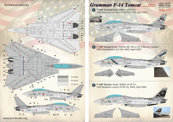 Grumman F14 Tomcat Part 1 PRS72-272