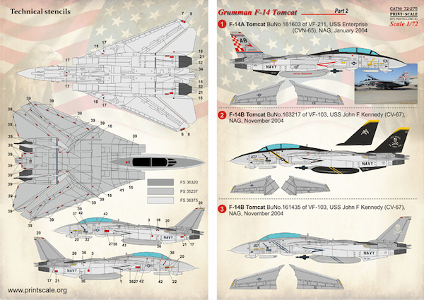 Grumman F14 Tomcat Part 2 PRS72-275