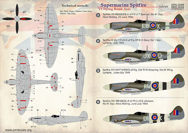 Flying Bomb aces part 2: Spitfires  PRS72-284