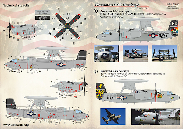 Grumman E2C Hawkeye (US Navy) PRS72-287