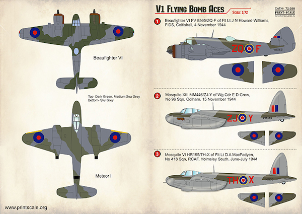 Flying Bomb aces  PRS72-288