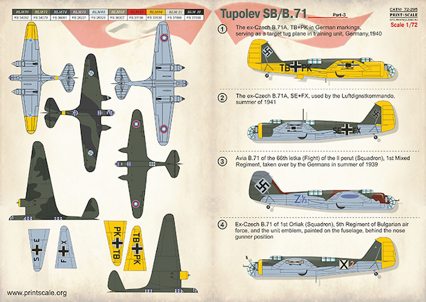 Tupolev SB2/Avia B71 Katiuska Part 3 PRS72-295