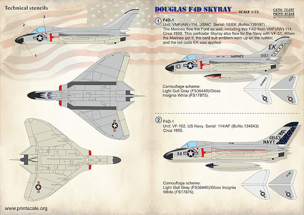 Douglas F4D Skyray  PRS72-297