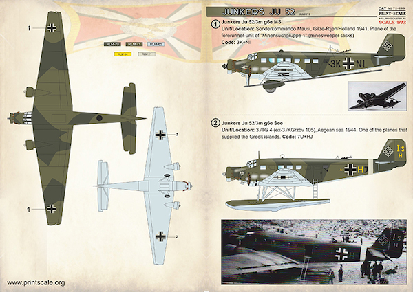 Junkers Ju52 Part 3 PRS72-299
