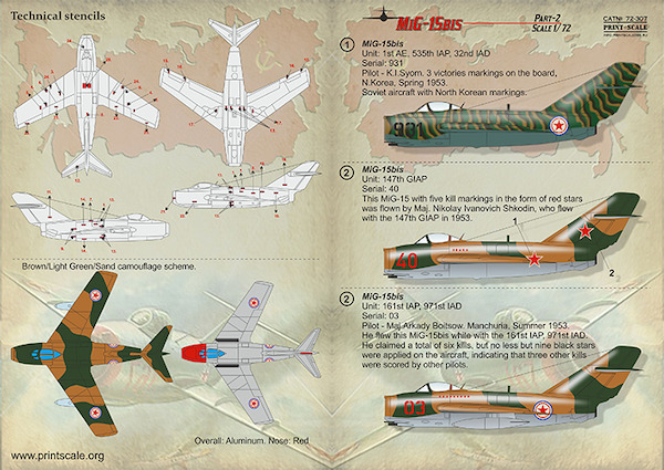 Mikoyan MiG15 part 2 (Chinese and North Korea)  PRS72-307