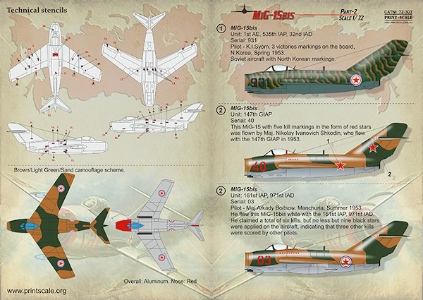Mikoyan MiG15 part 2 (Chinese and North Korea) PRS72-307