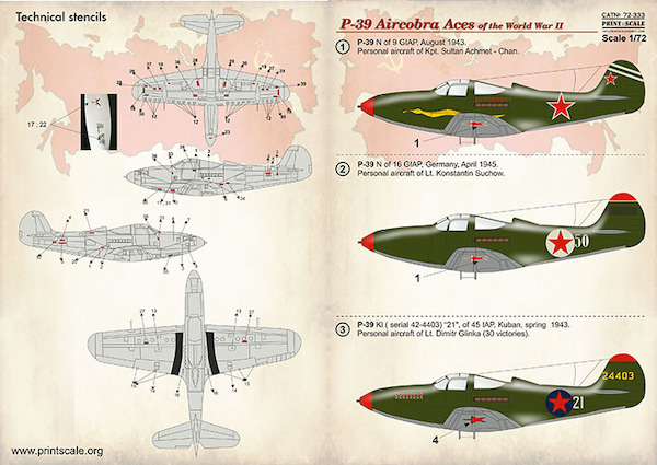 P39 Airacobra Aces of WW2  PRS72-333