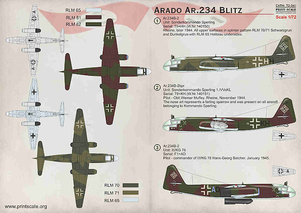 Arado AR234 Blitz  PRS72-341