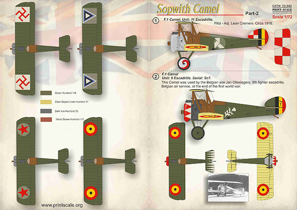 Sopwith Camel part2 (Belgium, Russia, Lithuania, Latvia, Poland) PRS72-342