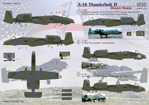 A10 Thunderbolt "Desert Storm" PRS72-347