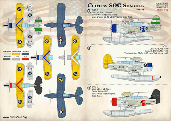 Curtiss SOC Seagull Part 1 (Floatplanes)  PRS72-356
