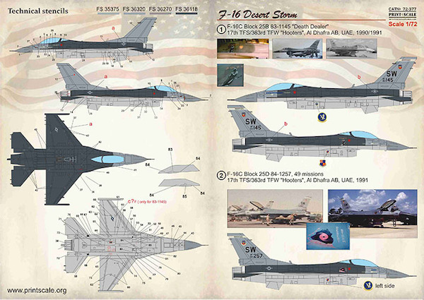 F16 Desert Storm  PRS72-377