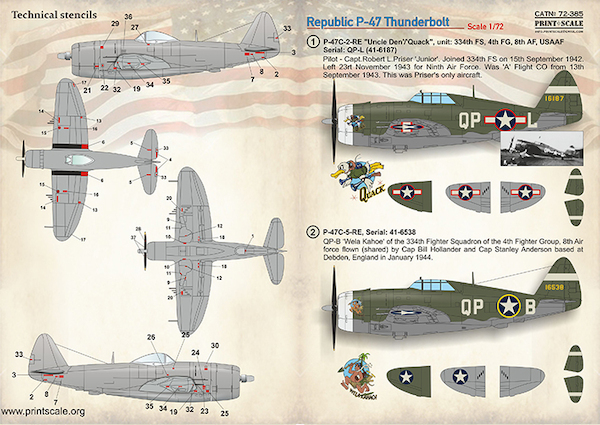 Republic P47 Thunderbolt  PRS72-385