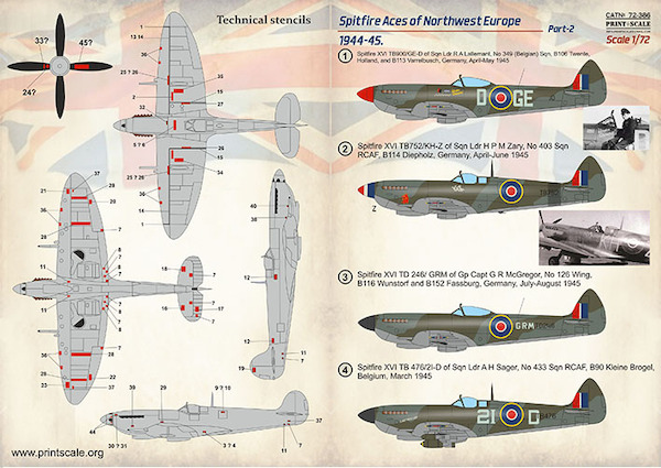 Spitfire Aces of Northwest Europe Part 2 PRS72-386