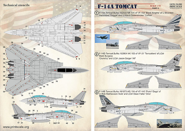 Grumman F14A Tomcat (US Navy) PRS72-390