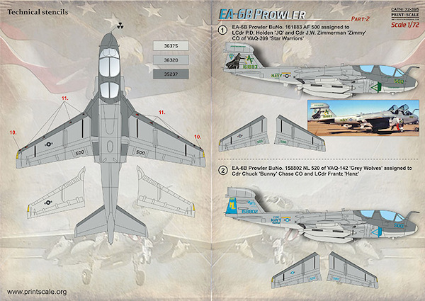 Grumman EA6B Prowler Part 2  PRS72-395