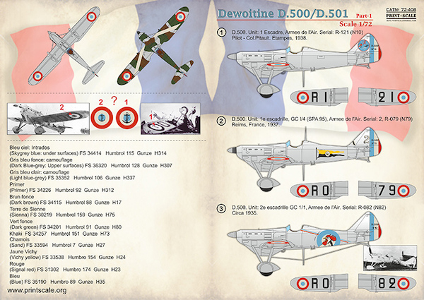 Dewoitine D.500/D.501 Part 1 PRS72-408