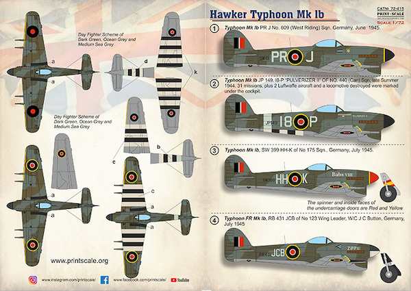 Hawker Typhoon MK1b  PRS72-415