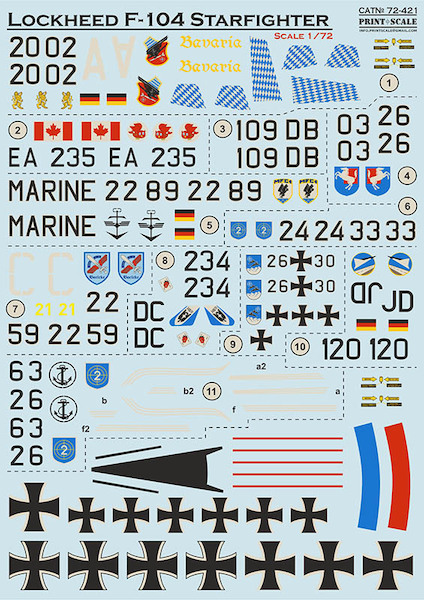 Lockheed F104 Starfighter (German Luftwaffe and Marine)  PRS72-421