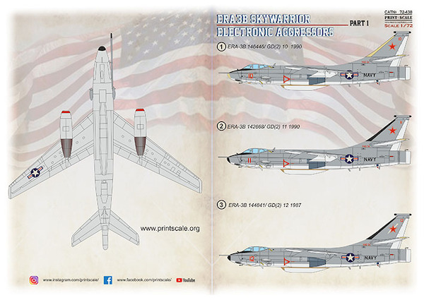Douglas EA3B Skywarrior Electronic Aggressors Part1  PRS72-438