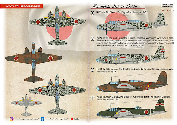 Mitsubishi Ki-21 "Sally"  PRS72-444