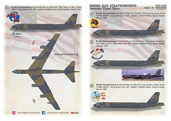 Boeing B52 Stratofortress 'Operation Desert Storm" PRS72-459