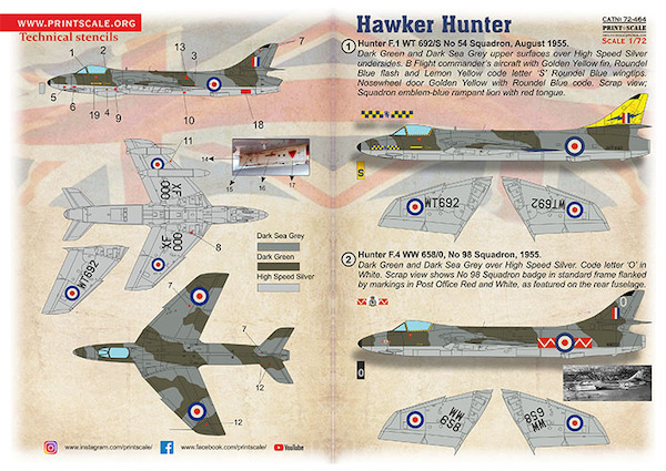 Hawker Hunter PRS72-464