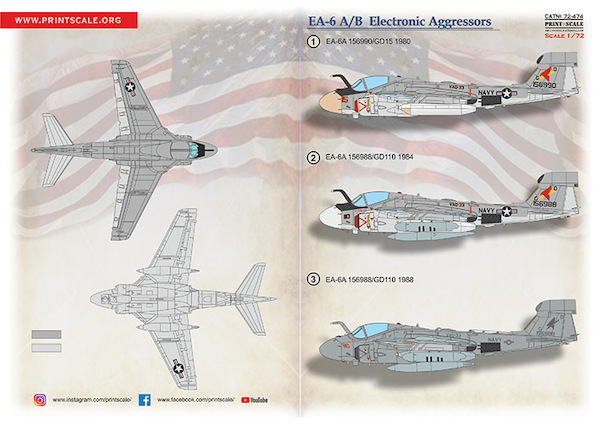 Grumman EA-6A Intruder Electronic Aggressor PRS72-474