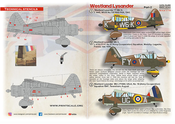 Westland Lysander Part 2 PRS72-480