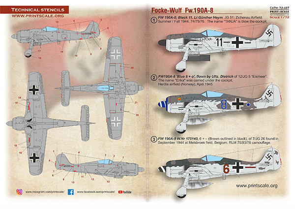 Focke Wulf FW190A-8 PRS72-487