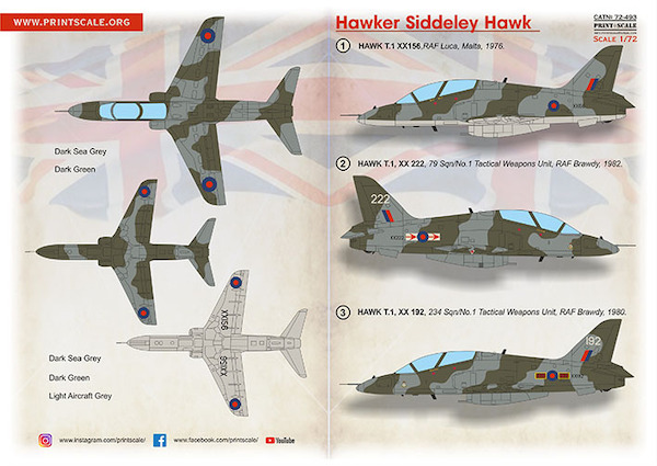 Hawker Siddeley Hawk T1/T1a PRS72-493