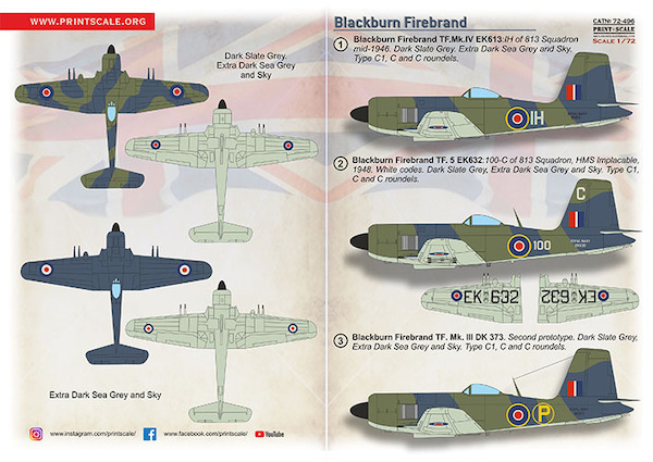Blackburn B.46 Firebrand TF.Mk.5 PRS72-496