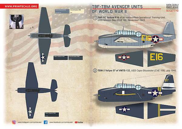 Grumman TBF-TBM Avenger Units of World War II PRS72-511
