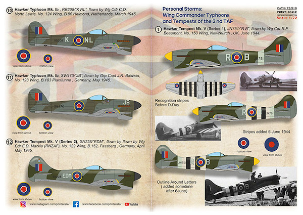 Personal Storms: Wings Commander Typhoons and Tempest 2nd TAF PRS72-518