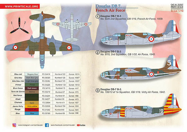 Douglas DB7 French Air Force PRS72-537