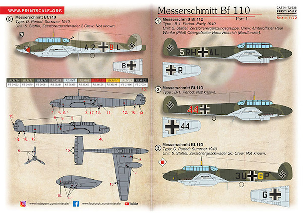 Messerschmitt Bf-110. Part 1  PRS72-538