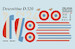 Dewoitine D.520 mask +decal +3D Instrument panel decal PSM48004