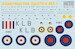 Supermarine Spitfire Mk.1 mask + decal  PSM72003